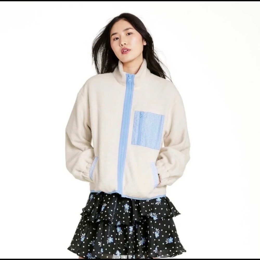 Sandy liang x Target Giangham sherpa jacket